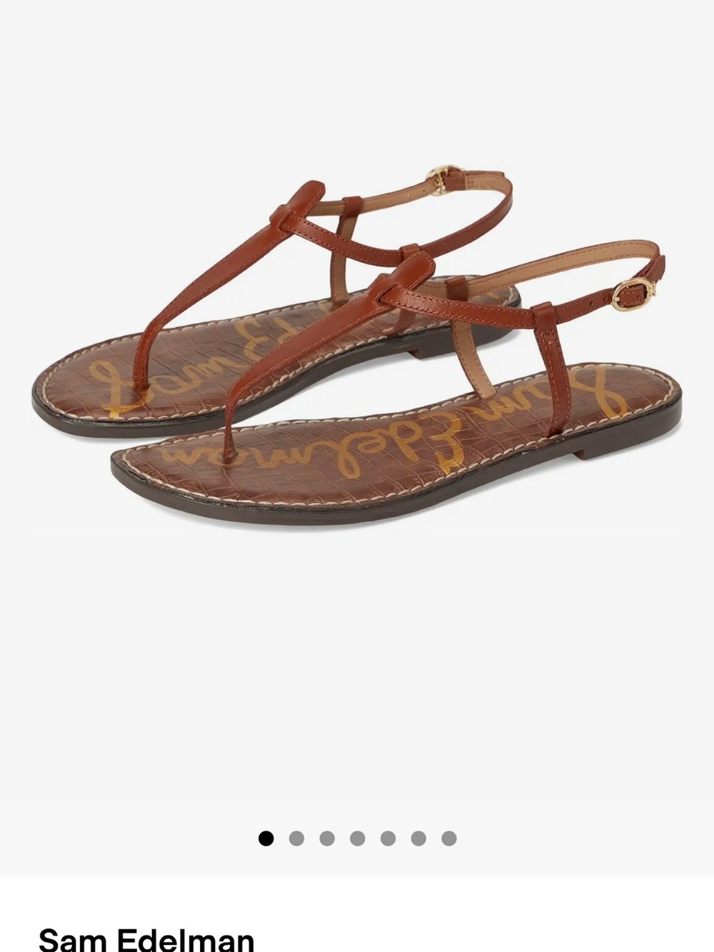 Sam Edelman pink Leather Toe-Post Slingback Flats Size 6.5 (stock pic)